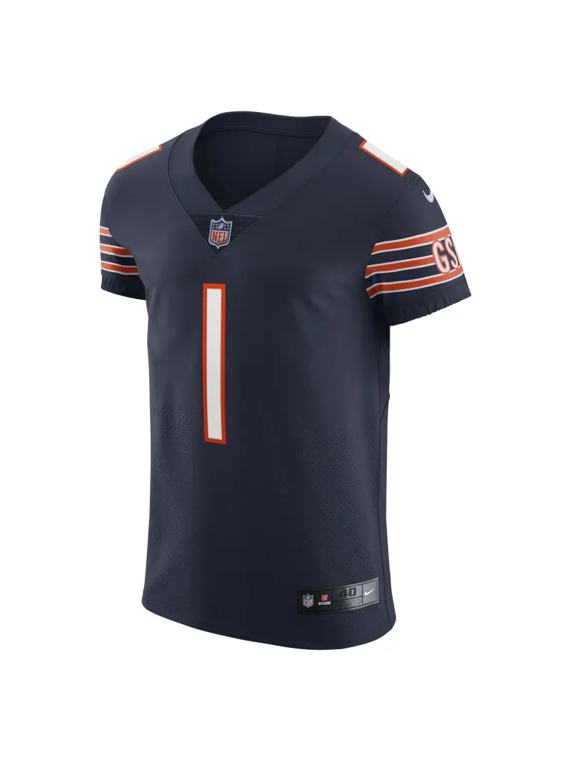 Men's Chicago Bears Justin Fields Nike Navy Vapor Elite Jersey