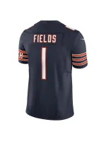 Men's Chicago Bears Justin Fields Nike Navy Vapor F.U.S.E. Limited Jersey