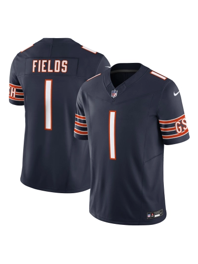 Men's Chicago Bears Justin Fields Nike Navy Vapor F.U.S.E. Limited Jersey 01