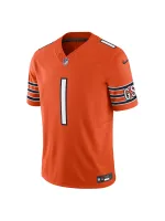Men's Chicago Bears Justin Fields Nike Orange Vapor F.U.S.E. Limited Jersey