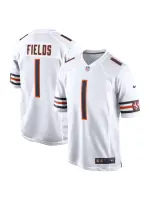 Men's Chicago Bears Justin Fields Nike White Player Game Jersey