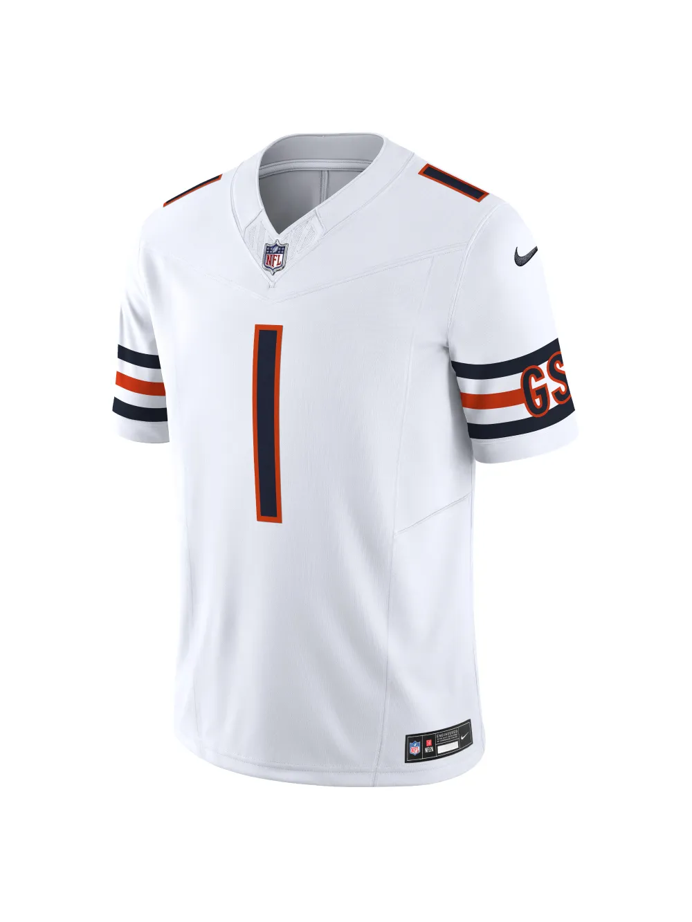 Men's Chicago Bears Justin Fields Nike White Vapor F.U.S.E. Limited Jersey