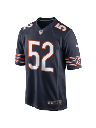 Men's Chicago Bears Khalil Mack Nike Navy Game Player Jersey 02