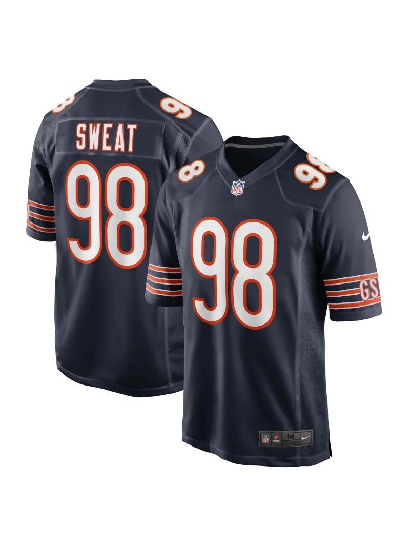 Men's Chicago Bears Montez Sweat Nike Navy Game Jersey