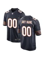 Men's Chicago Bears Nike Navy Custom Game Jersey