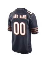 Men's Chicago Bears Nike Navy Custom Game Jersey