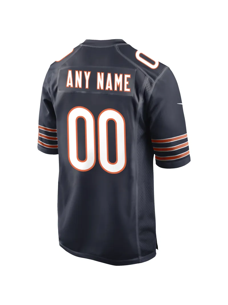 Men's Chicago Bears Nike Navy Custom Game Jersey
