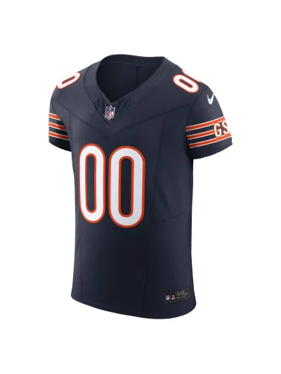 Men's Chicago Bears Nike Navy Vapor F.U.S.E. Elite Custom Jersey 02