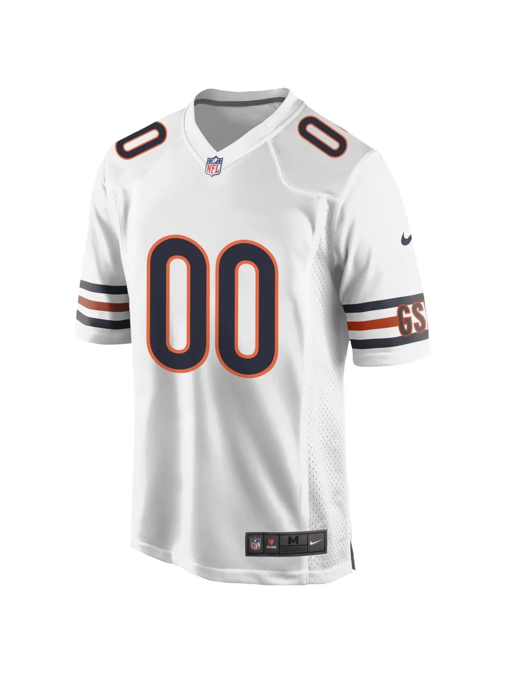 Men's Chicago Bears Nike White Custom Game Jersey