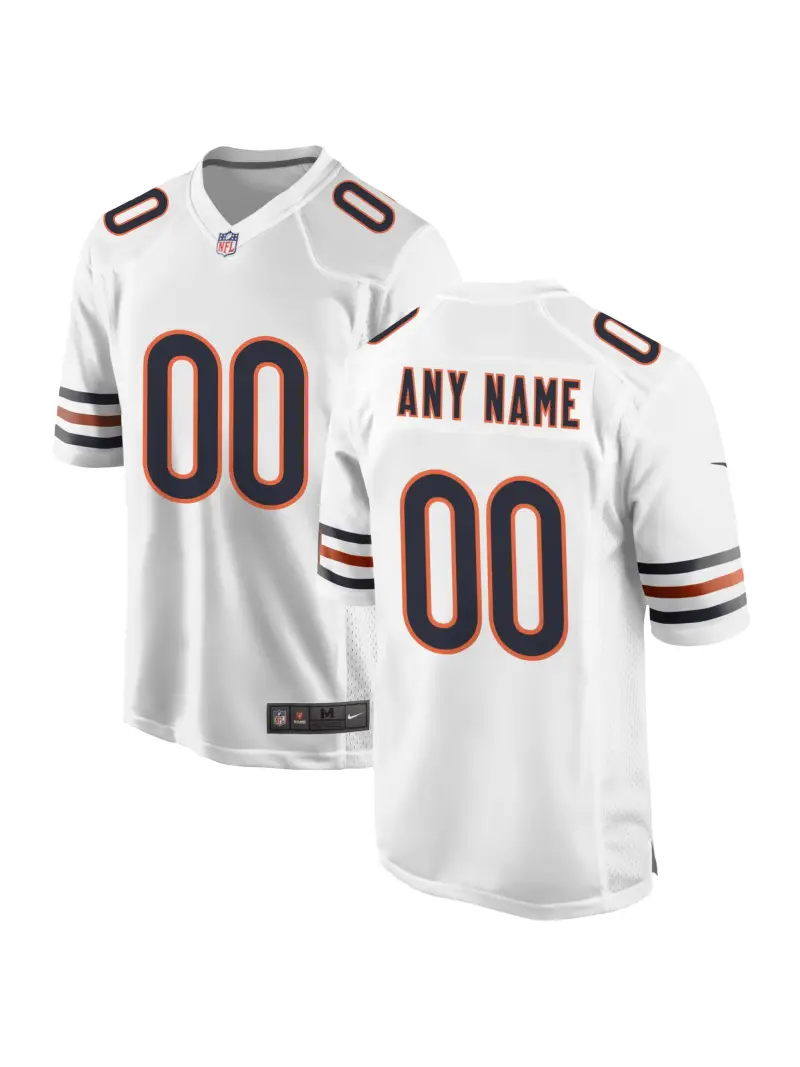 Men's Chicago Bears Nike White Custom Game Jersey