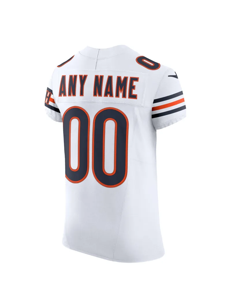 Men's Chicago Bears Nike White Vapor F.U.S.E. Elite Custom Jersey