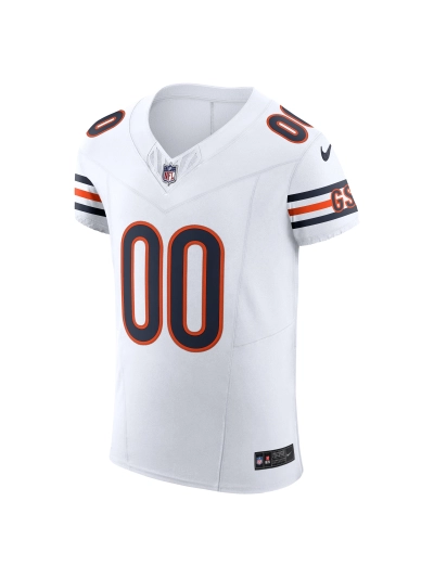 Men's Chicago Bears Nike White Vapor F.U.S.E. Elite Custom Jersey 02