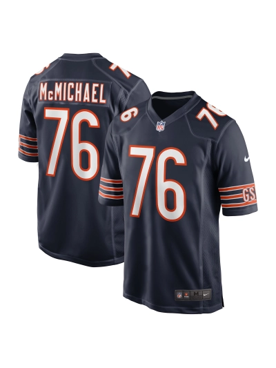 Men's Chicago Bears Steve McMichael Nike Navy Retired Player Game Jersey 01