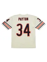 Men's Chicago Bears Walter Payton Mitchell & Ness Cream Chainstitch Legacy Jersey