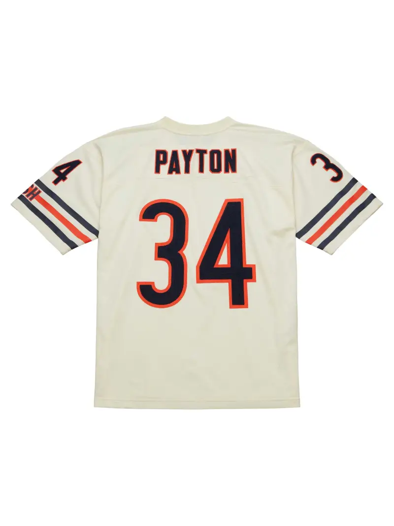 Men's Chicago Bears Walter Payton Mitchell & Ness Cream Chainstitch Legacy Jersey