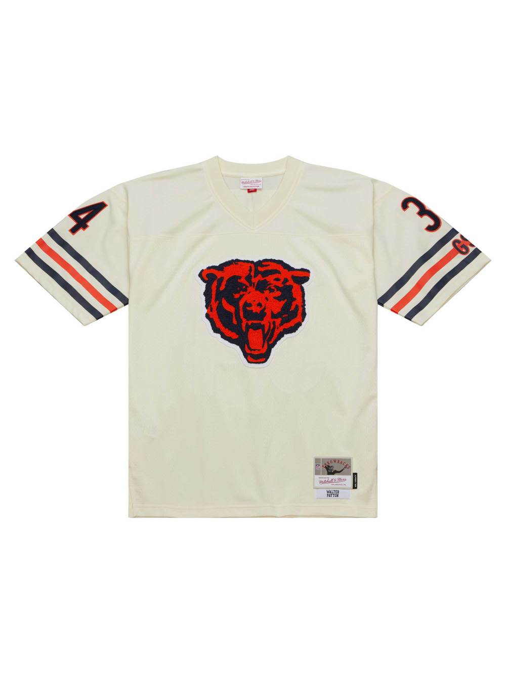 Men's Chicago Bears Walter Payton Mitchell & Ness Cream Chainstitch Legacy Jersey