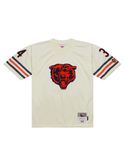Men's Chicago Bears Walter Payton Mitchell & Ness Cream Chainstitch Legacy Jersey 02