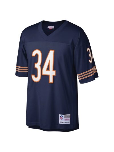 Men's Chicago Bears Walter Payton Mitchell & Ness Navy Big & Tall 1985 Retired Player Replica Jersey 02