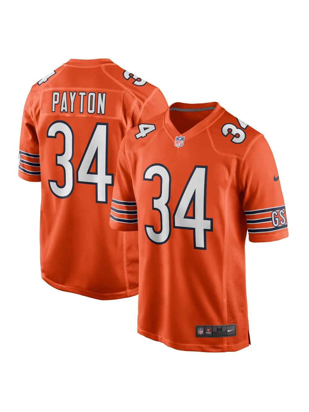 Men's Chicago Bears Walter Payton Nike Orange Retired Player Jersey