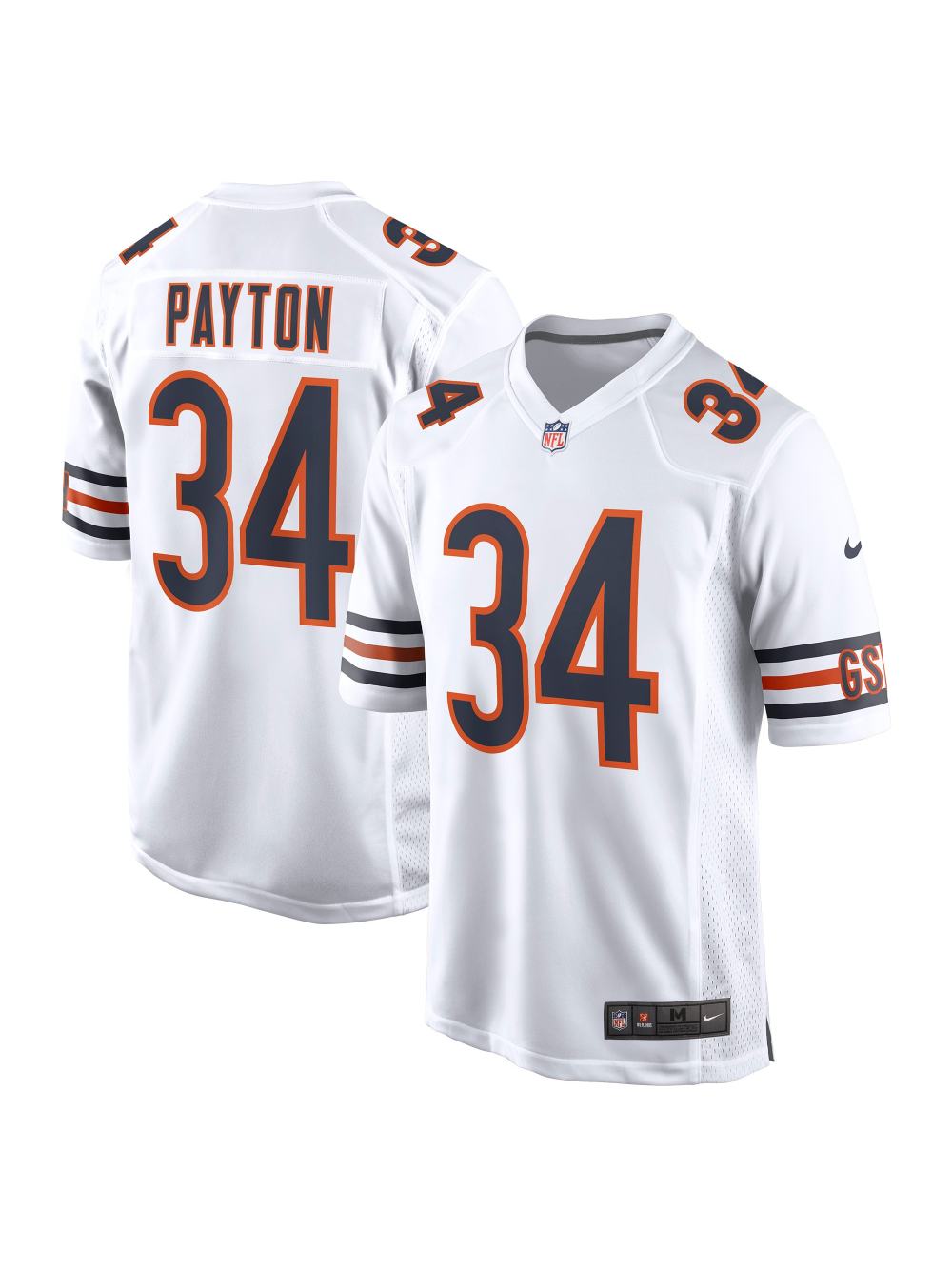 Men's Chicago Bears Walter Payton Nike White Retired Player Away Game Jersey