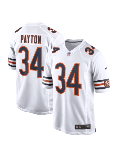 Men's Chicago Bears Walter Payton Nike White Retired Player Away Game Jersey 01