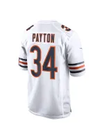 Men's Chicago Bears Walter Payton Nike White Retired Player Away Game Jersey