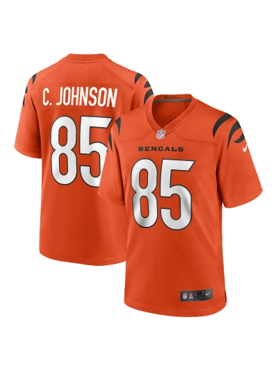 Men's Cincinnati Bengals Chad Johnson Nike Orange Retired Player Alternate Game Jersey 01