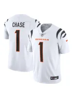 Men's Cincinnati Bengals Ja'Marr Chase Nike White Vapor Untouchable Limited Jersey