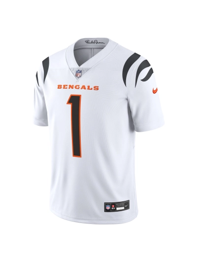 Men's Cincinnati Bengals Ja'Marr Chase Nike White Vapor Untouchable Limited Jersey 02