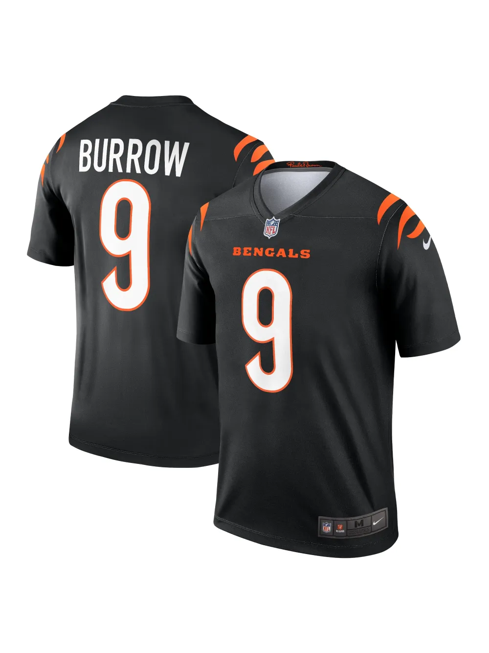 Men's Cincinnati Bengals Joe Burrow Nike Black Legend Jersey