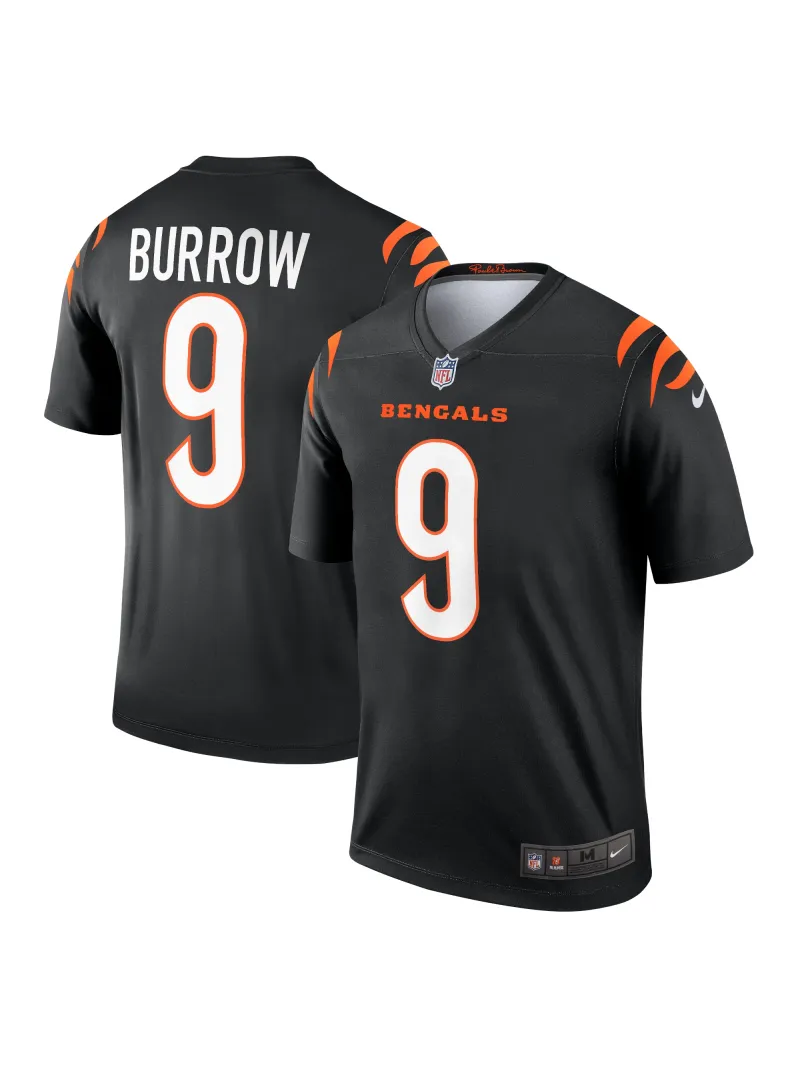Men's Cincinnati Bengals Joe Burrow Nike Black Legend Jersey