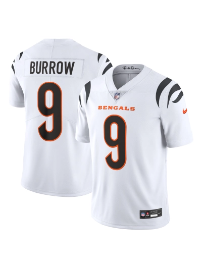 Men's Cincinnati Bengals Joe Burrow Nike White Vapor Untouchable Limited Jersey 01