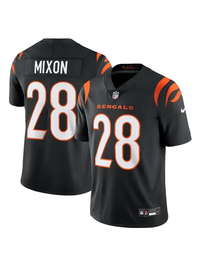 Men's Cincinnati Bengals Joe Mixon Nike Black Vapor Untouchable Limited Jersey 01