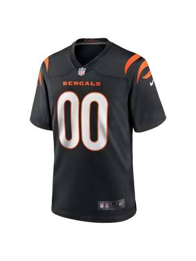 Men's Cincinnati Bengals Nike Black Game Custom Jersey 02