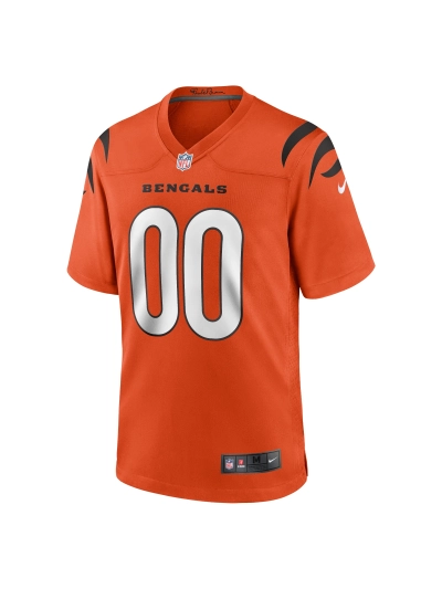 Men's Cincinnati Bengals Nike Orange Alternate Game Custom Jersey 02