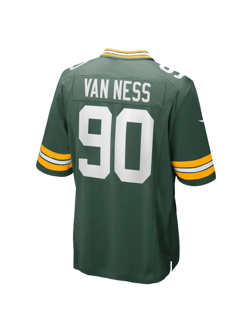 Lukas Van Ness Nike Green 2023 NFL Draft 1st Round Draft Game Jersey