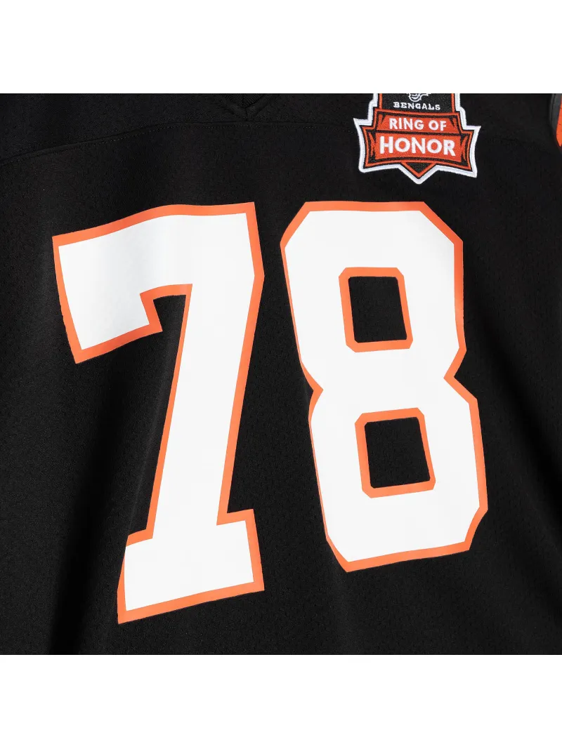 Men's Cincinnati Bengals Anthony Muñoz Mitchell & Ness Black Authentic Throwback Retired Player Jersey