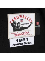 Men's Cincinnati Bengals Anthony Muñoz Mitchell & Ness Black Authentic Throwback Retired Player Jersey