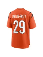 Men's Cincinnati Bengals Cam Taylor-Britt Nike Orange Alternate Game Jersey