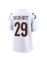 Men's Cincinnati Bengals Cam Taylor-Britt Nike White Game Jersey