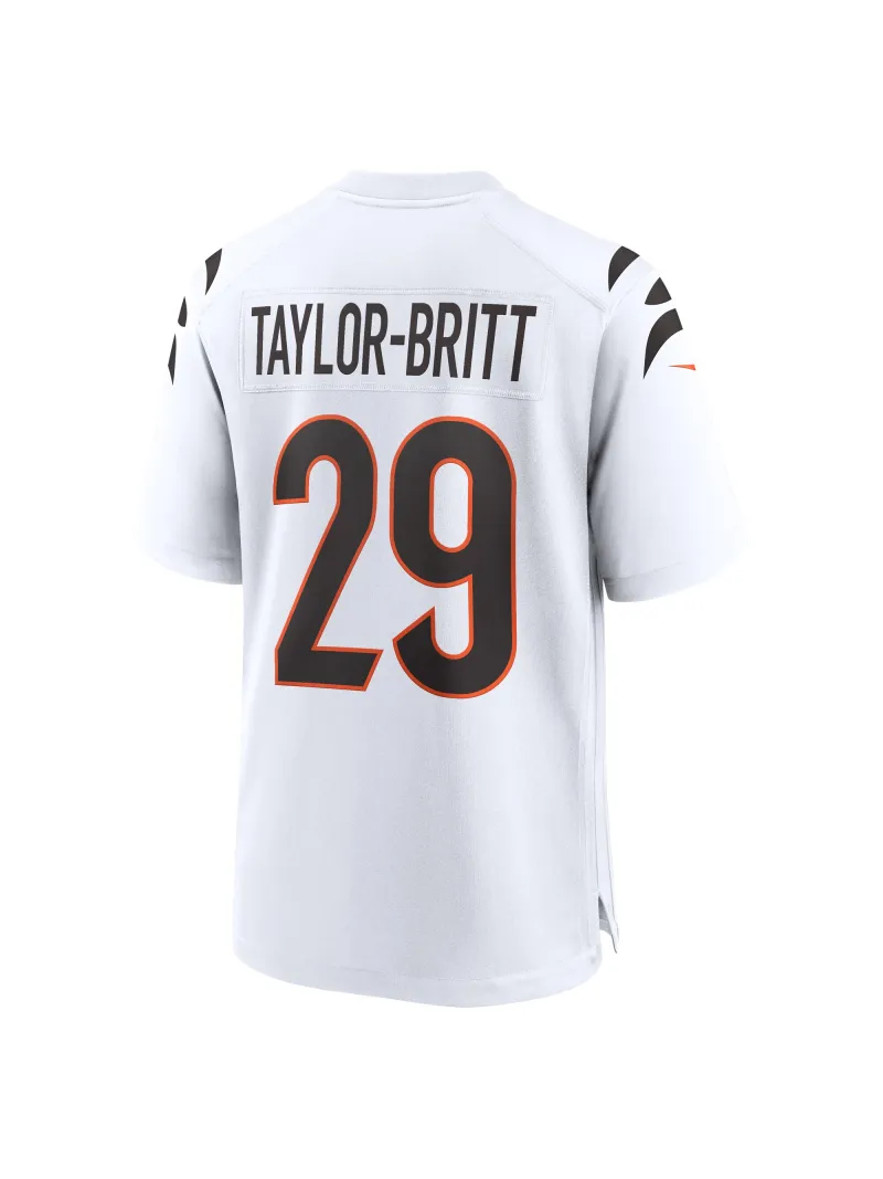 Men's Cincinnati Bengals Cam Taylor-Britt Nike White Game Jersey