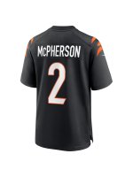 Men's Cincinnati Bengals Evan McPherson Nike Black Game Jersey