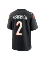 Men's Cincinnati Bengals Evan McPherson Nike Black Game Jersey