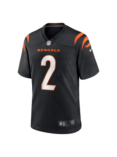 Men's Cincinnati Bengals Evan McPherson Nike Black Game Jersey 02