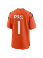 Men's Cincinnati Bengals Ja'Marr Chase Nike Orange Alternate Game Jersey