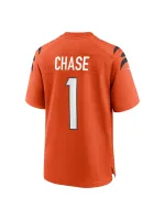 Men's Cincinnati Bengals Ja'Marr Chase Nike Orange Alternate Game Jersey