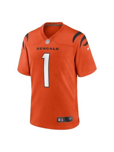 Men's Cincinnati Bengals Ja'Marr Chase Nike Orange Alternate Game Jersey 02