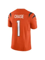 Men's Cincinnati Bengals Ja'Marr Chase Nike Orange Vapor F.U.S.E. Limited Jersey