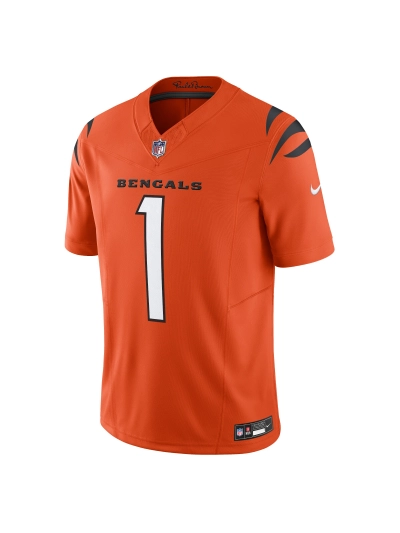 Men's Cincinnati Bengals Ja'Marr Chase Nike Orange Vapor F.U.S.E. Limited Jersey 02
