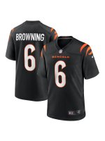 Men's Cincinnati Bengals Jake Browning Nike Black Game Jersey
